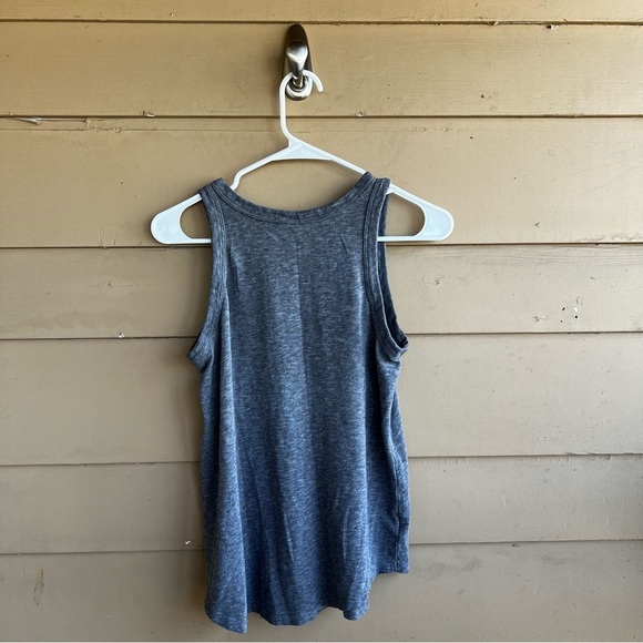 Loft Gray Wash Henley Tank Top - Size S - Spring Summer Minimalist - Picture 5 of 5